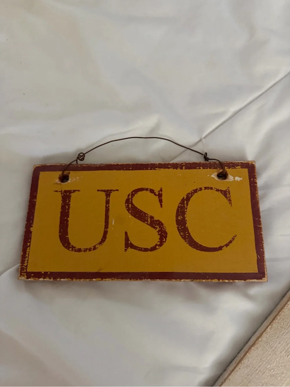 Brandy Melville Gold and Cardinal USC Wall Sign